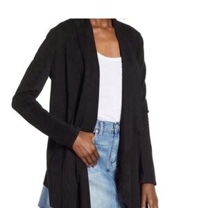 Blank NYC Green Open Front Cardigan